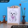 Komoda Happy K04 - pejsek s mašlí (Barva bílá)