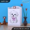 Komoda Happy K04 - pejsek s mašlí (Barva bílá)