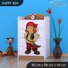 Komoda Happy K04 - pirát (Barva bílá)
