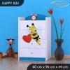 Komoda Happy K04 - včelka se srdcem (Barva bílá)