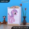 Komoda Happy K04 - růžový pony (Barva bílá)