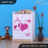 Komoda Happy K04 -  padající srdce (Barva bílá)