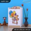 Komoda Happy K04 -  šťastný medvídek (Barva bílá)