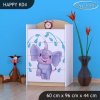 Komoda Happy K04 - stříkající sloník (Barva bílá)