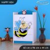 Komoda Happy K04 - usměvavá včelka (Barva bílá)