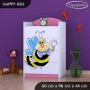 Komoda Happy K04 - usměvavá včelka (Barva bílá)