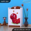 Komoda Happy K04 - veselá housenka (Barva bílá)