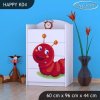Komoda Happy K04 - veselá housenka (Barva bílá)