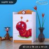 Komoda Happy K04 - veselá housenka (Barva bílá)