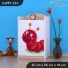 Komoda Happy K04 - veselá housenka (Barva bílá)