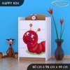 Komoda Happy K04 - veselá housenka (Barva bílá)
