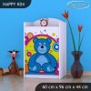 Komoda Happy K04 - veselý medvídek (Barva bílá)