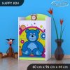 Komoda Happy K04 - veselý medvídek (Barva bílá)