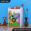 Komoda Happy K04 - veselý zvěřinec (Barva bílá)