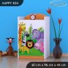 Komoda Happy K04 - veselý zvěřinec (Barva bílá)