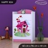 Komoda Happy K04 - začarovaný domeček (Barva bílá)