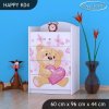 Komoda Happy K04 - zamilovaný medvídek (Barva bílá)