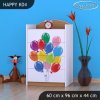 Komoda Happy K04 - zelené auto s balónky (Barva bílá)