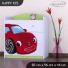 Komoda Happy K05 - pohádkové auto (Barva bílá)