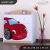 Komoda Happy K05 - pohádkové auto (Barva bílá)