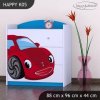 Komoda Happy K05 - pohádkové auto (Barva bílá)