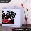 Komoda Happy K05 -  ferrari (Barva bílá)