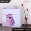 Komoda Happy K05 - jednorožec (Barva bílá)