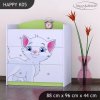 Komoda Happy K05 - bílá kočička (Barva bílá)