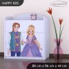 Komoda Happy K05 - princ a princezna (Barva bílá)