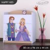 Komoda Happy K05 - princ a princezna (Barva bílá)