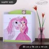 Komoda Happy K05 - princezna s koníkem (Barva bílá)