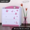 Komoda Happy K05 - víla s motýlkami (Barva bílá)