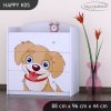 Komoda Happy K05 - pejsek (Barva bílá)