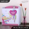 Komoda Happy K05 - pejsek a srdce (Barva bílá)