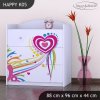 Komoda Happy K05 - pejsek a srdce (Barva bílá)