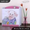Komoda Happy K05 -medvídek v autě (Barva bílá)