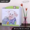 Komoda Happy K05 -medvídek v autě (Barva bílá)