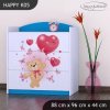 Komoda Happy K05 -medvídek s balónky (Barva bílá)