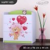 Komoda Happy K05 -medvídek s balónky (Barva bílá)