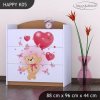 Komoda Happy K05 -medvídek s balónky (Barva bílá)