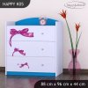 Komoda Happy K05 -medvídek s mašlí (Barva bílá)