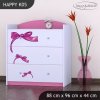 Komoda Happy K05 -medvídek s mašlí (Barva bílá)