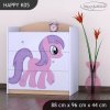 Komoda Happy K05 - růžový pony (Barva bílá)