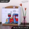 Komoda Happy K05 -  super lokomotiva (Barva bílá)
