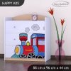 Komoda Happy K05 -  super lokomotiva (Barva bílá)
