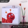 Komoda Happy K05 -  veselá housenka (Barva bílá)