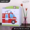 Komoda Happy K05 -  hasičské auto (Barva bílá)