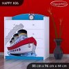 Komoda Happy K06 - velká loď (Barva bílá)