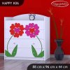 Komoda Happy K06 - dva květy (Barva bílá)