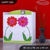 Komoda Happy K06 - dva květy (Barva bílá)